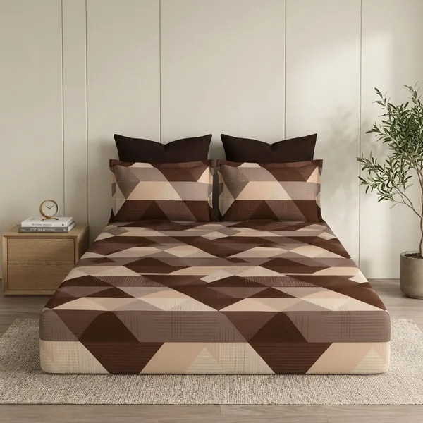Multicolor_Cotton_Bedsheet_With_Pillow_Cover_For_Home