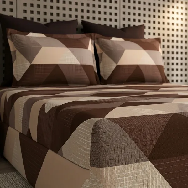 Multicolor_Cotton_Bedsheet_With_Pillow_Cover_For_Home