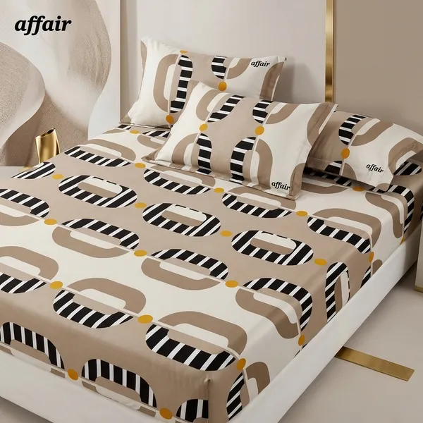 Multicolor_Cotton_Bedsheet_With_Pillow_Cover_For_Home