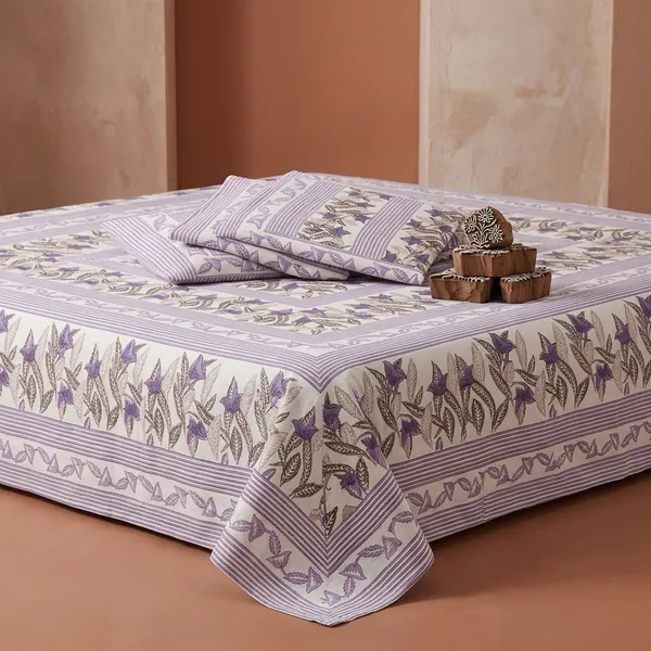 Multicolor_Cotton_Bedsheet_With_Pillow_Cover_For_Home