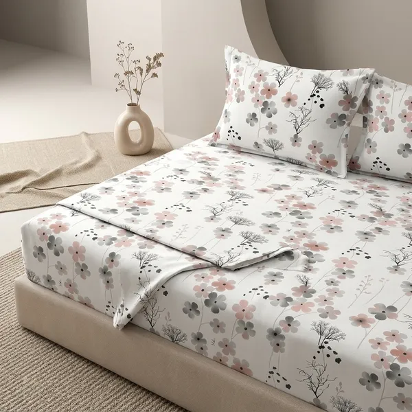 Multicolor_Cotton_Bedsheet_With_Pillow_Cover_For_Home
