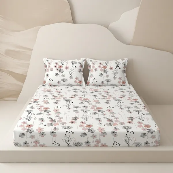 Multicolor_Cotton_Bedsheet_With_Pillow_Cover_For_Home