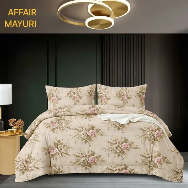 Multicolor_Cotton_Bedsheet_With_Pillow_Cover_For_Home