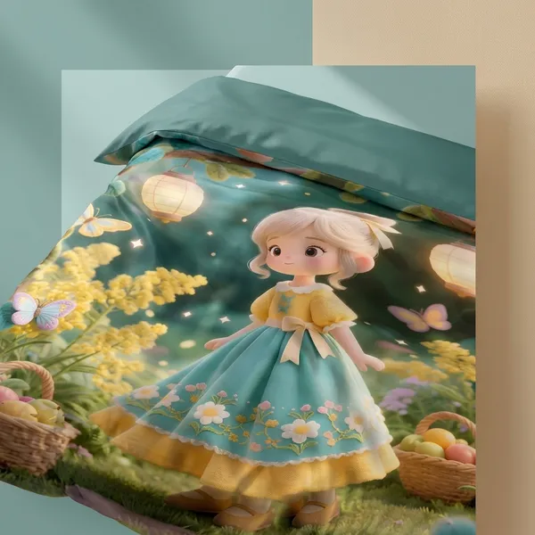 Multicolor_Glace_Cotton_Bedsheet_With_Pillow_Cover_For_Home