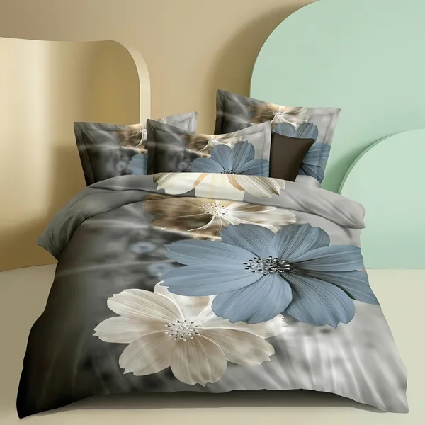 Multicolor_Glace_Cotton_Bedsheet_With_Pillow_Cover_For_Home