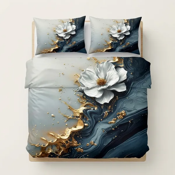 Multicolor_Glace_Cotton_Bedsheet_With_Pillow_Cover_For_Home
