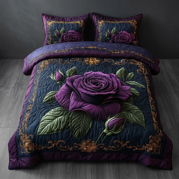 Multicolor_Glace_Cotton_Bedsheet_With_Pillow_Cover_For_Home