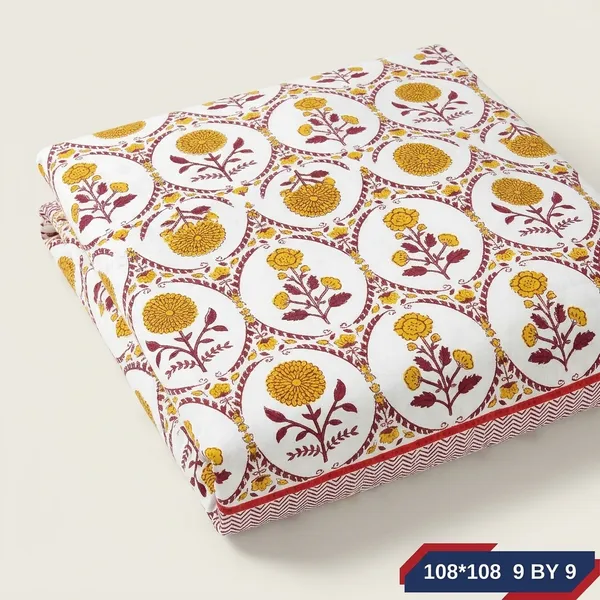 Multicolor_Cotton_Bedsheet_With_Pillow_Cover_For_Home