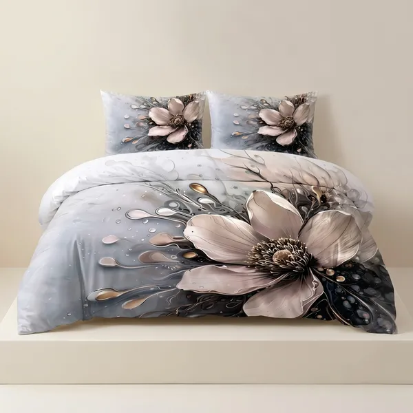 Multicolor_Glace_Cotton_Bedsheet_With_Pillow_Cover_For_Home