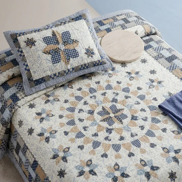 Multicolor_Cotton_Bedsheet_With_Pillow_Cover_For_Home