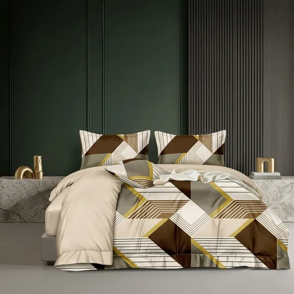 Multicolor_Cotton_Bedsheet_With_Pillow_Cover_For_Home