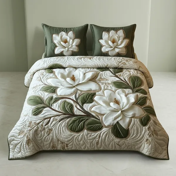 Multicolor_Glace_Cotton_Bedsheet_With_Pillow_Cover_For_Home