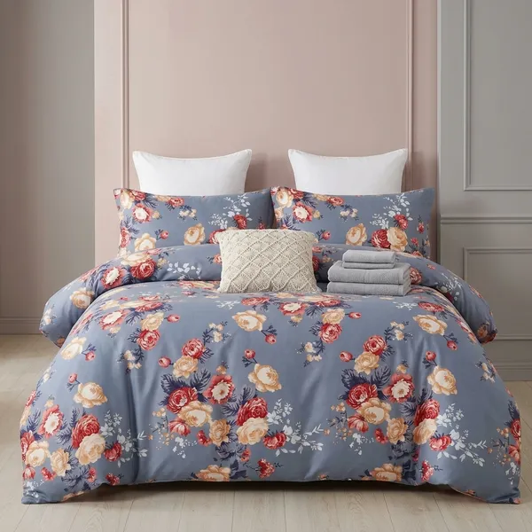 Multicolor_Cotton_Bedsheet_With_Pillow_Cover_For_Home
