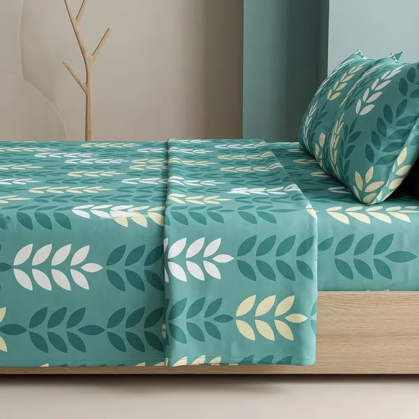 Multicolor_Cotton_Bedsheet_With_Pillow_Cover_For_Home