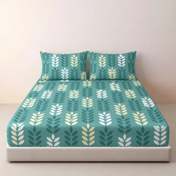Multicolor_Cotton_Bedsheet_With_Pillow_Cover_For_Home