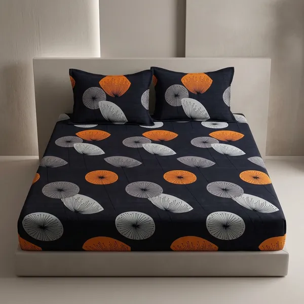 Multicolor_Cotton_Bedsheet_With_Pillow_Cover_For_Home