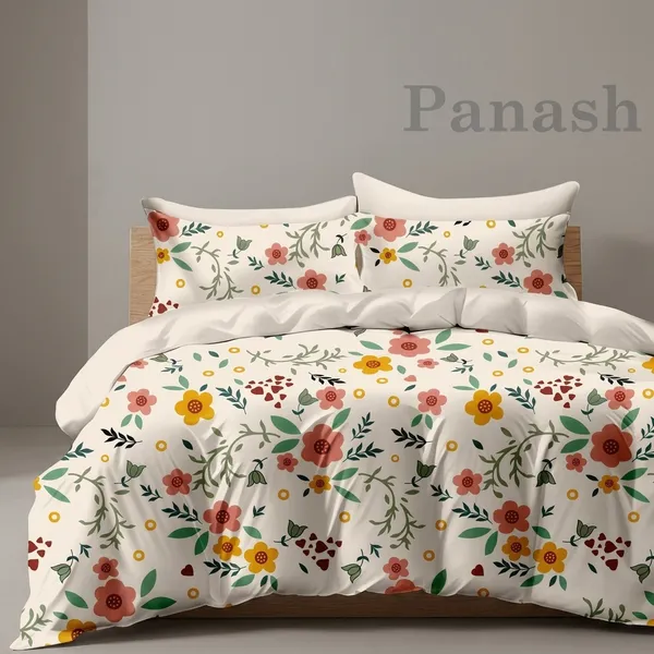 Multicolor_Cotton_Mix_Bedsheet_With_Pillow_Cover_For_Home