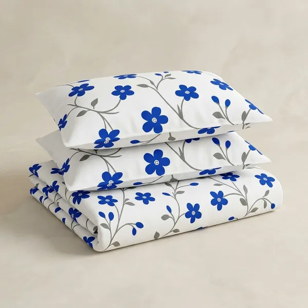 Multicolor_Cotton_Bedsheet_With_Pillow_Cover_For_Home