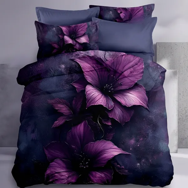 Multicolor_Glace_Cotton_Bedsheet_With_Pillow_Cover_For_Home