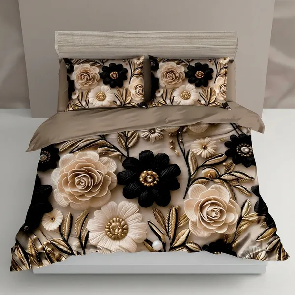 Multicolor_Glace_Cotton_Bedsheet_With_Pillow_Cover_For_Home