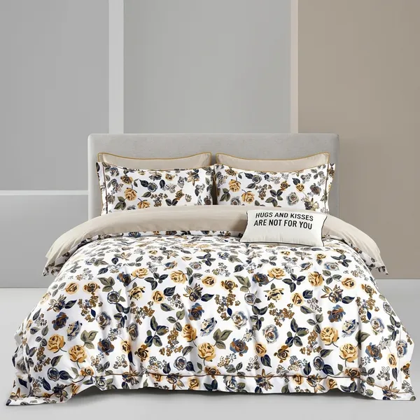 Multicolor_Cotton_Bedsheet_With_Pillow_Cover_For_Home