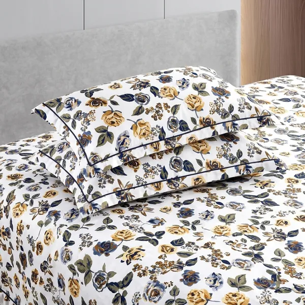 Multicolor_Cotton_Bedsheet_With_Pillow_Cover_For_Home