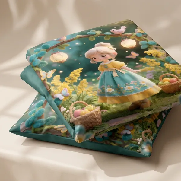 Multicolor_Glace_Cotton_Bedsheet_With_Pillow_Cover_For_Home