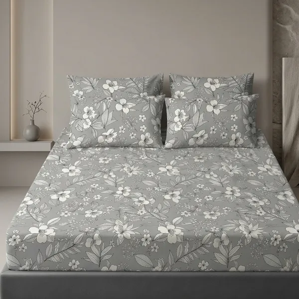 Multicolor_Cotton_Bedsheet_With_Pillow_Cover_For_Home