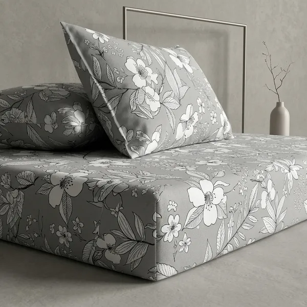 Multicolor_Cotton_Bedsheet_With_Pillow_Cover_For_Home
