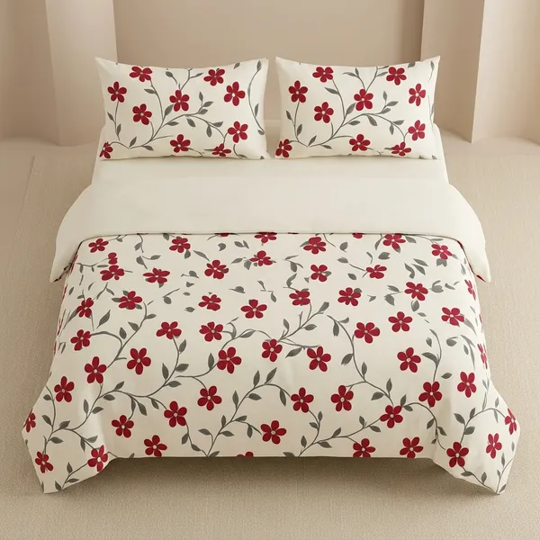 Multicolor_Cotton_Bedsheet_With_Pillow_Cover_For_Home