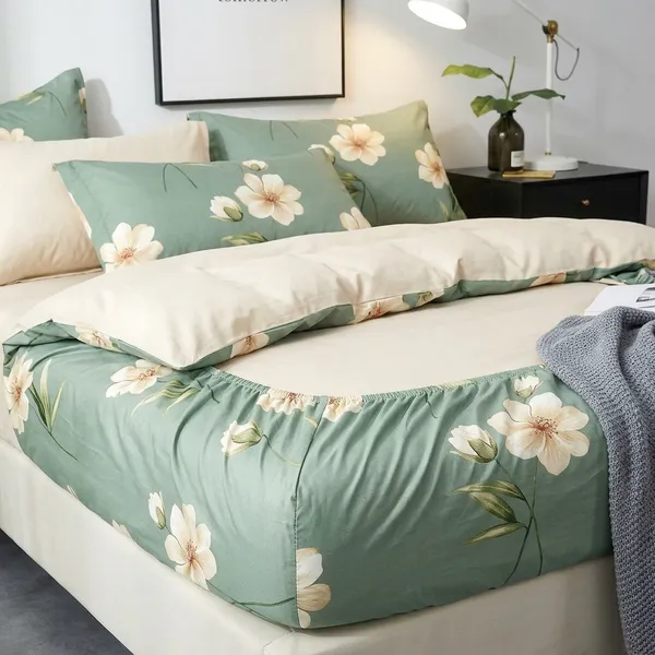 Multicolor_Cotton_Bedsheet_With_Pillow_Cover_For_Home
