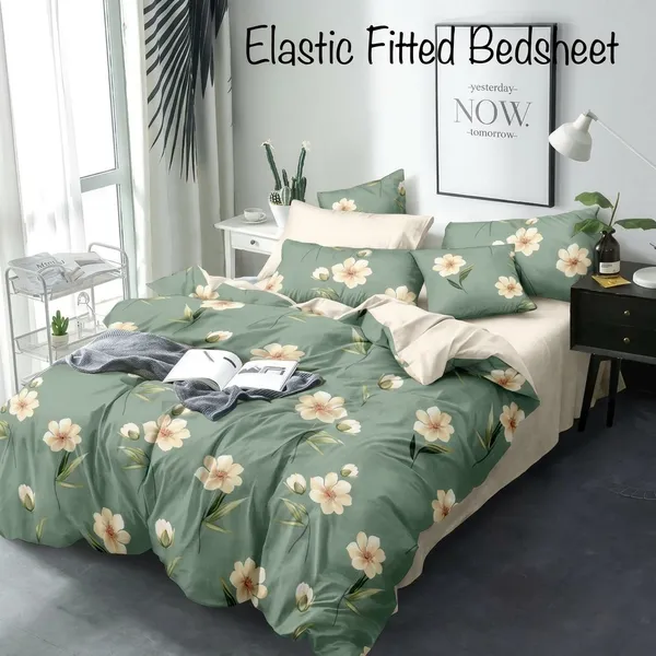 Multicolor_Cotton_Bedsheet_With_Pillow_Cover_For_Home