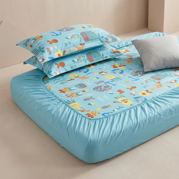 Multicolor_Cotton_Bedsheet_With_Pillow_Cover_For_Home