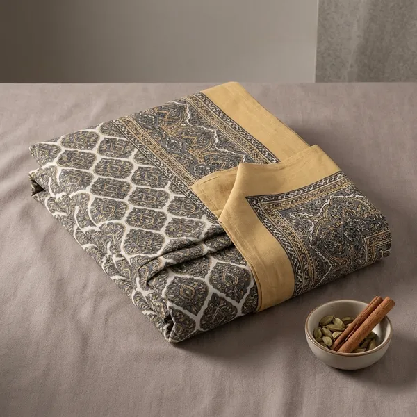 Multicolor_Cotton_Bedsheet_With_Pillow_Cover_For_Home