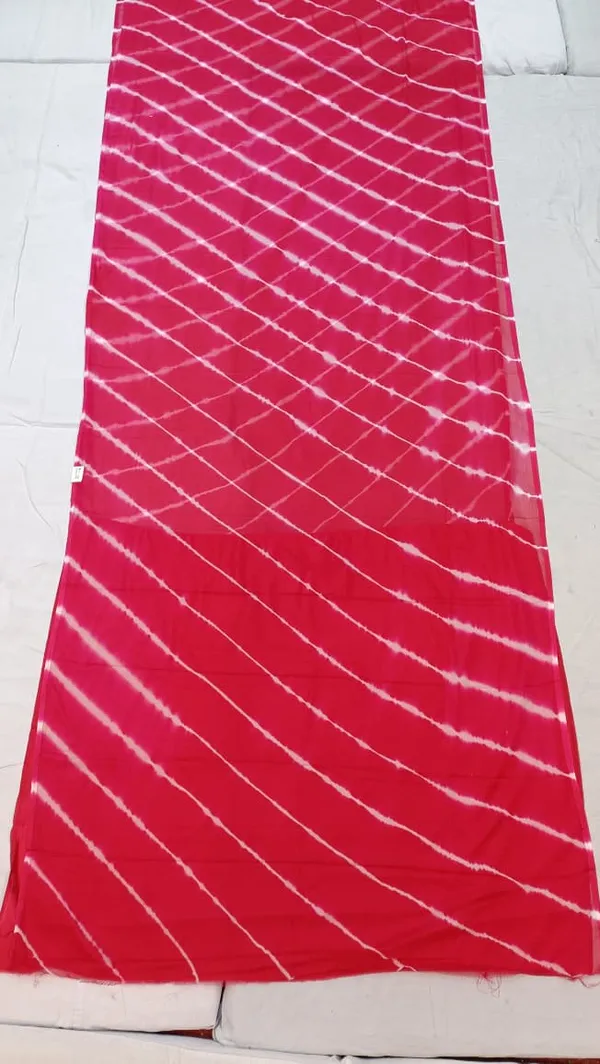 Hot_Pink_Chamundi_Chiffon_Leheriya_Tie-Dye_Saree_For_Women