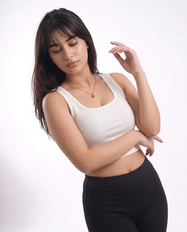 Women’s_White_Ribbed_Sleeveless_Scoop_Neck_Crop_Top