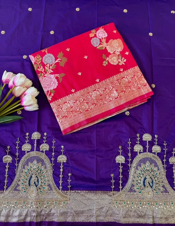 Purple_Cotton_Silk_Woven_Saree_With_Work_Blouse_For_Women