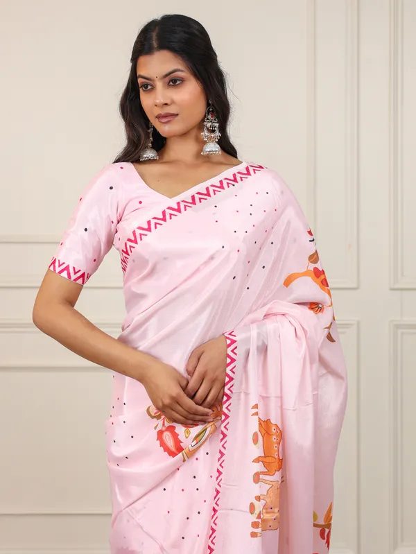 Pink_Crepe_Printed_Saree_For_Women