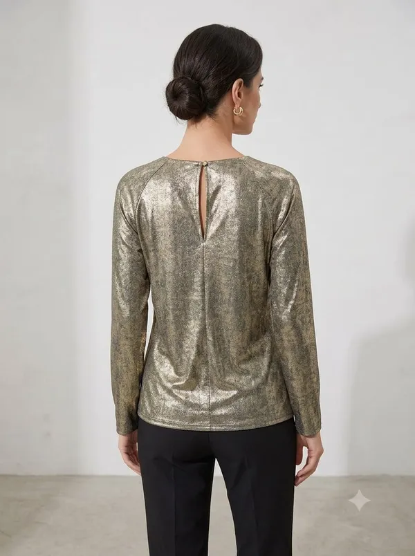 Women's_Gold_Metallic_Shimmer_Top_|_Full_Sleeve_Party_Wear_Top