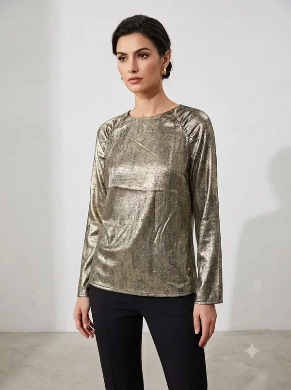 Women's_Gold_Metallic_Shimmer_Top_|_Full_Sleeve_Party_Wear_Top