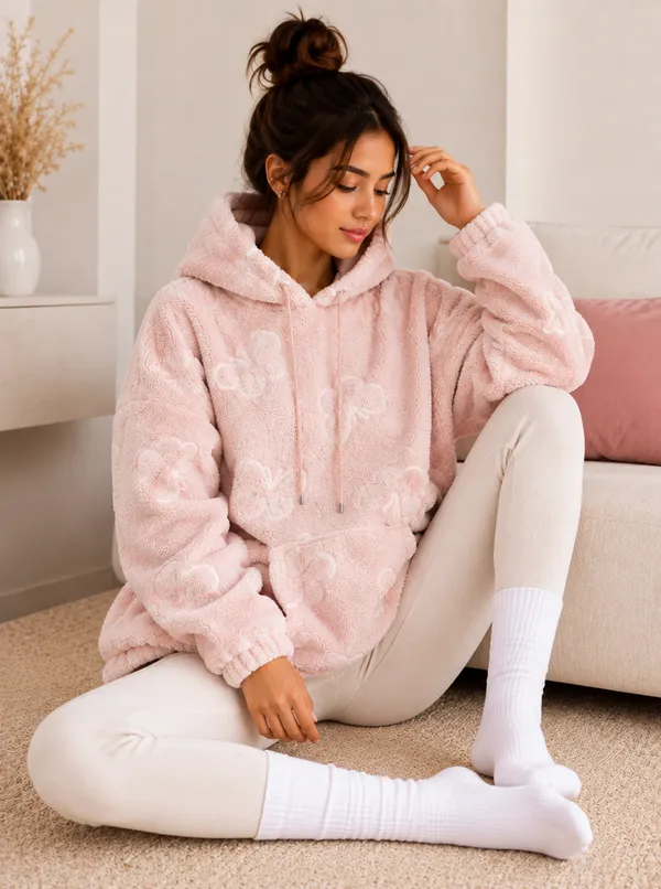Women's_Ultra_Soft_Teddy_Hoodie_|_Butterfly_Pattern_Fleece_Winter_Pullover