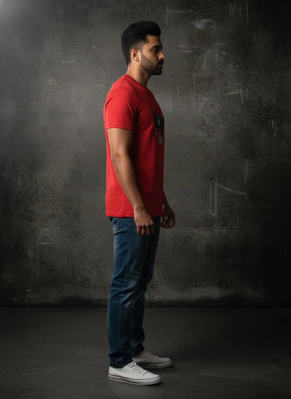 Red_&_Black_Graphic_Crew_Neck_T-Shirt_Duo_For_Men