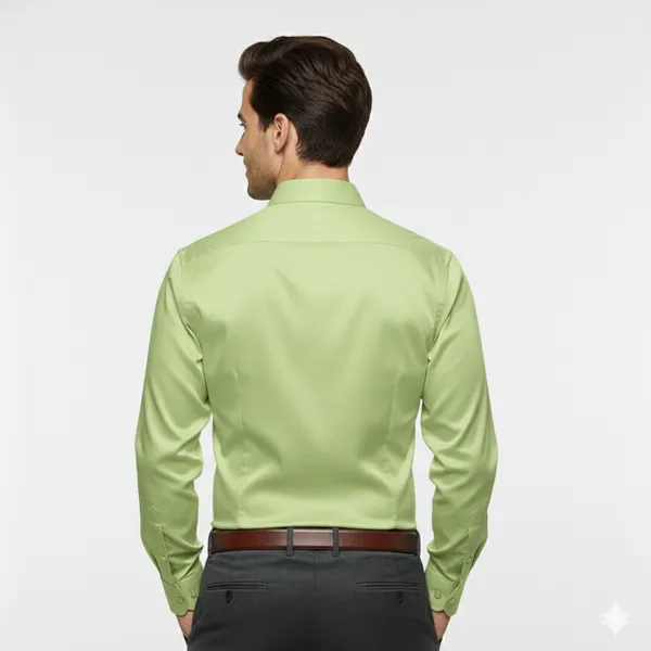 Light_Green_Satin_Regular_Fit_Full_Sleeve_Formal_Shirt_For_Men