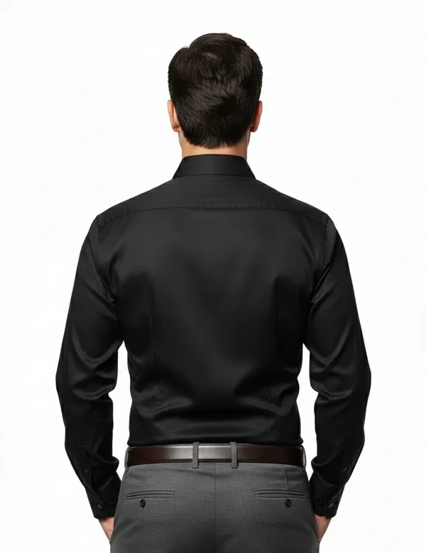 Black_Satin_Regular_Fit_Formal_Shirt_For_Men