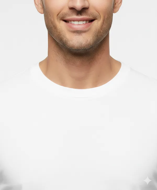 White_Cotton_Regular_Fit_Crew_Neck_T-Shirt_For_Men