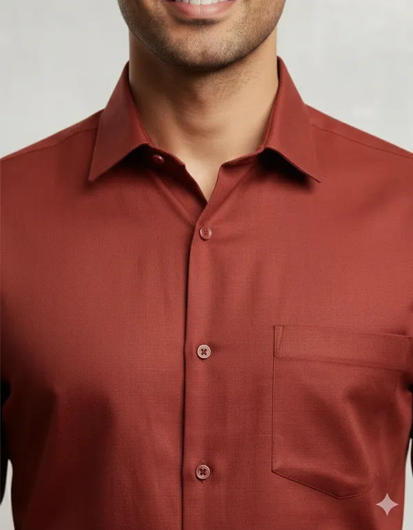 Rust_Satin_Slim_Fit_Full_Sleeve_Formal_Shirt_For_Men