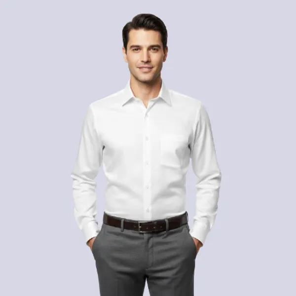 White_Satin_Regular_Fit_Formal_Shirt_For_Men