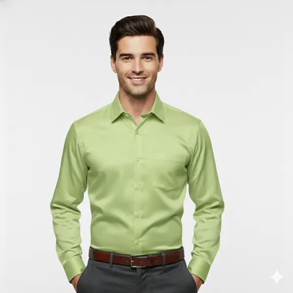 Light_Green_Satin_Regular_Fit_Full_Sleeve_Formal_Shirt_For_Men