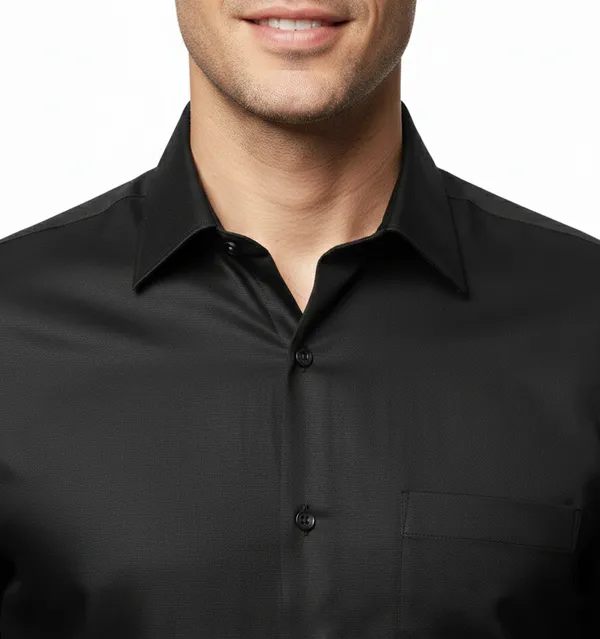 Black_Satin_Regular_Fit_Formal_Shirt_For_Men