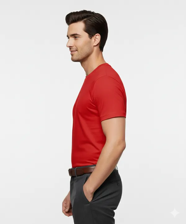 Red_Cotton_Regular_Fit_Crew_Neck_T-Shirt_For_Men